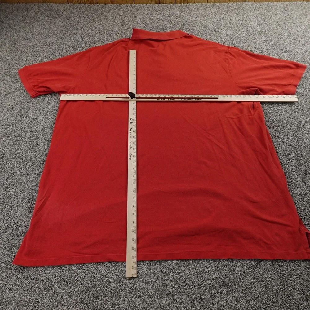Ralph‎ Lauren Polo Shirt Mens 4XLT Red USA Flag Pony Logo Short Sleeve Golf NYC